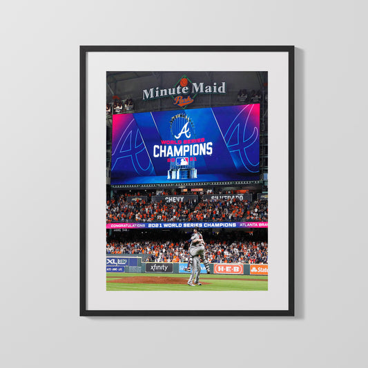 Atlanta Braves Autograph Print - 2021 World Champions - Title Town