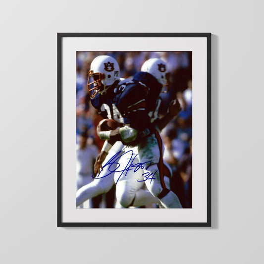 Auburn Autograph Print - Bo Jackson Power Run - Bo Knows Greatness