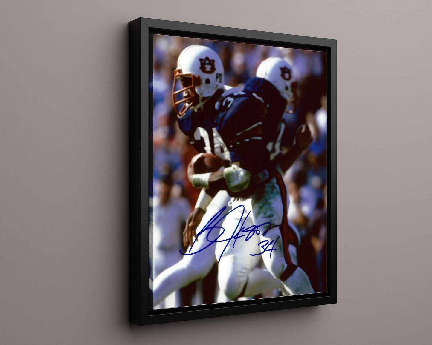 Auburn Autograph Print - Bo Jackson Power Run - Bo Knows Greatness
