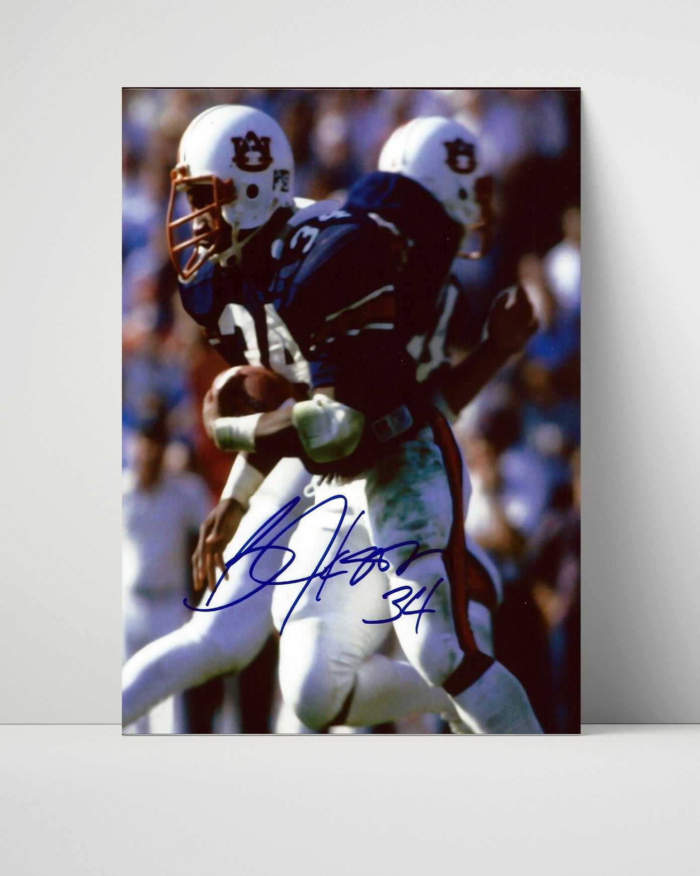 Auburn Autograph Print - Bo Jackson Power Run - Bo Knows Greatness