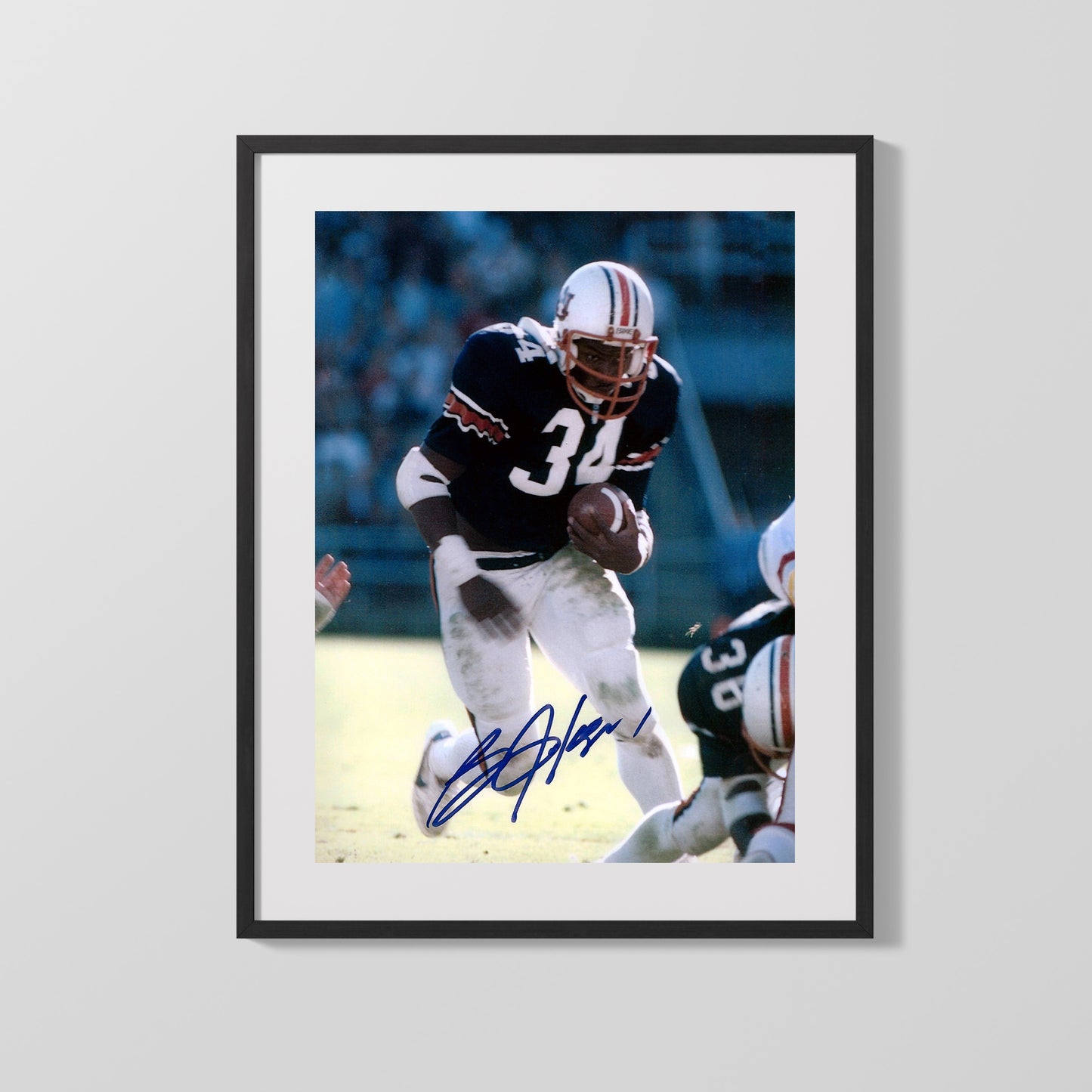 Auburn Autograph Print - Bo Jackson Run - Power Back