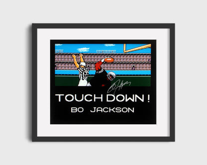 Auburn Autograph Print - Bo Jackson Tecmo Bowl - 8-Bit Legend