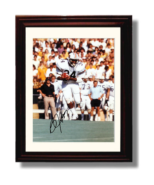 Auburn Autograph Print - Bo Jackson White Jersey - All-Time Great