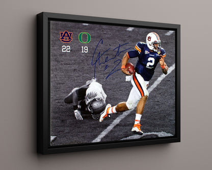 Auburn Autograph Print - Cam Newton Scramble - Title Town Run