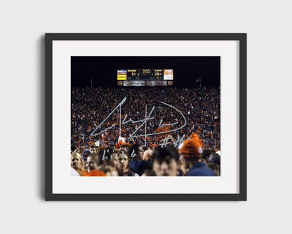 Auburn Autograph Print - Chris Davis Iron Bowl - Kick Six King