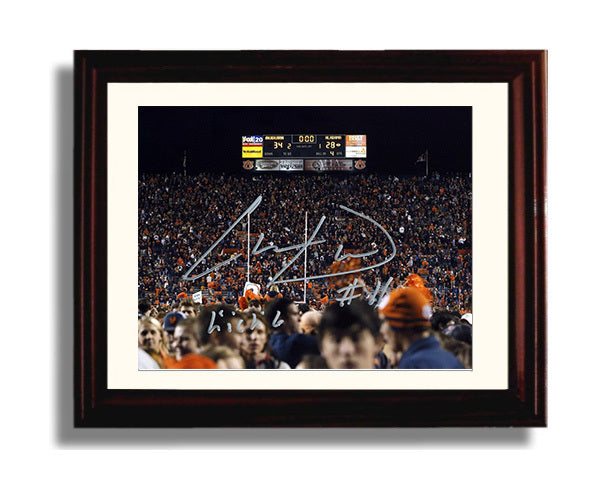 Auburn Autograph Print - Chris Davis Iron Bowl - Kick Six King