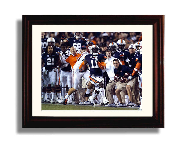 Auburn Autograph Print - Kick Six Chris Davis - Still running