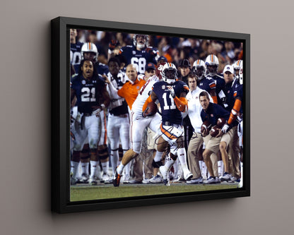 Auburn Autograph Print - Kick Six Chris Davis - Still running