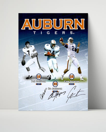 Auburn Autograph Print - Tigers Legends - Sullivan Bo & Cam