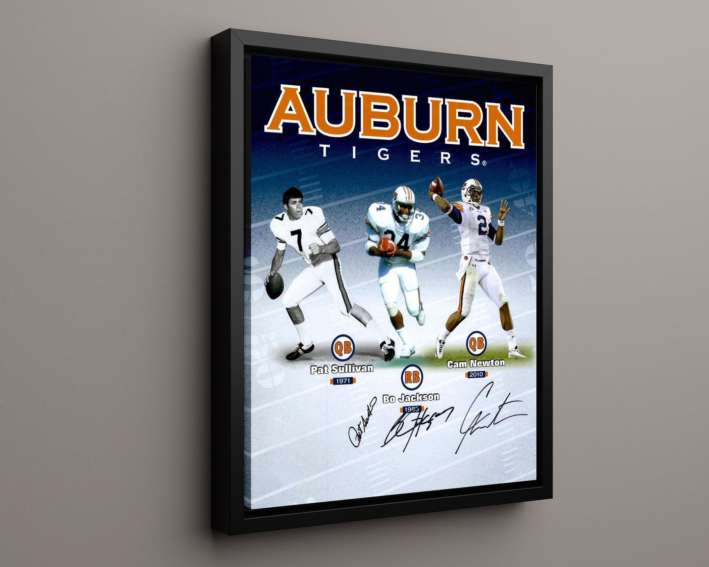 Auburn Autograph Print - Tigers Legends - Sullivan Bo & Cam