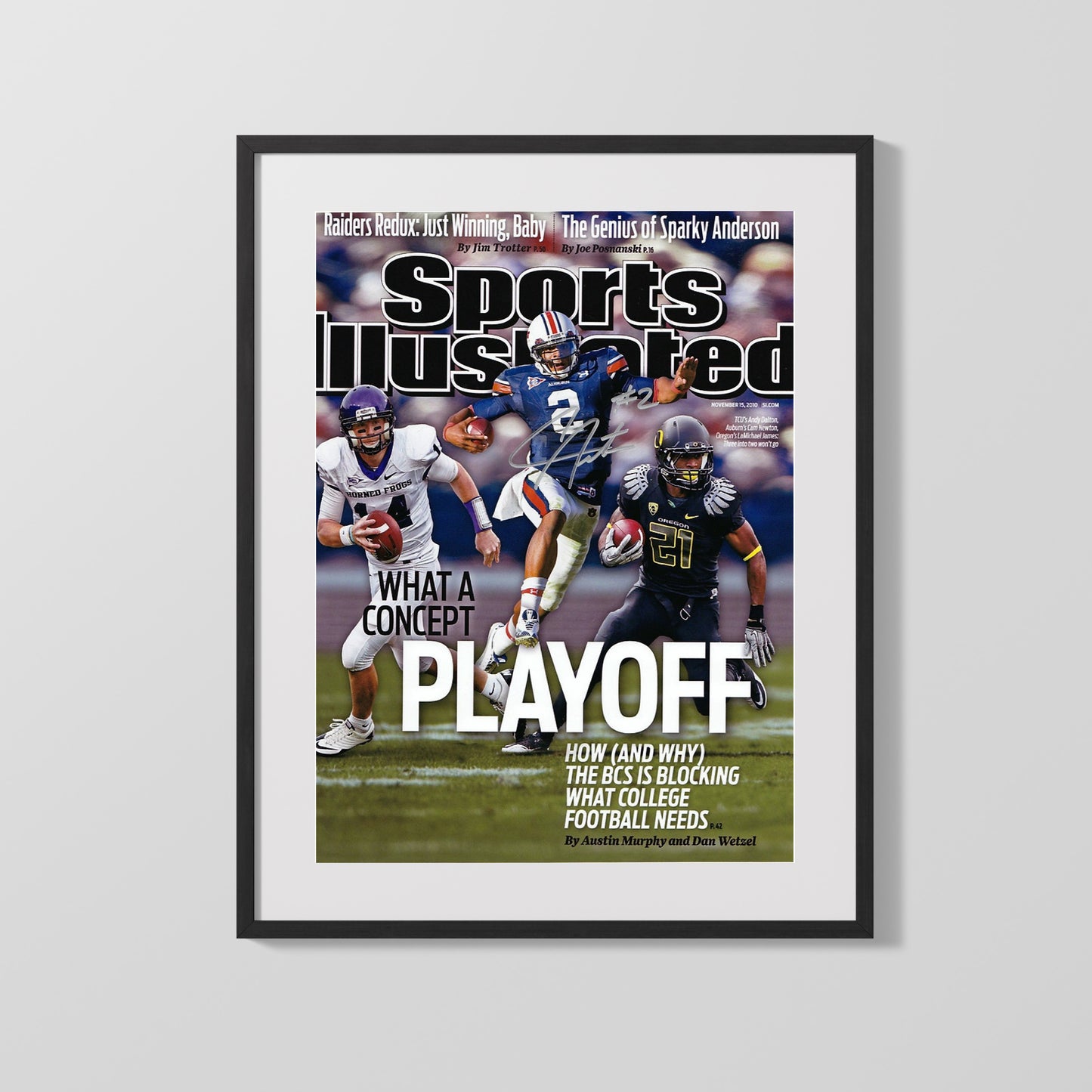 Auburn Autograph SI Print - Cam Newton Playoff Concept - Superman Mode