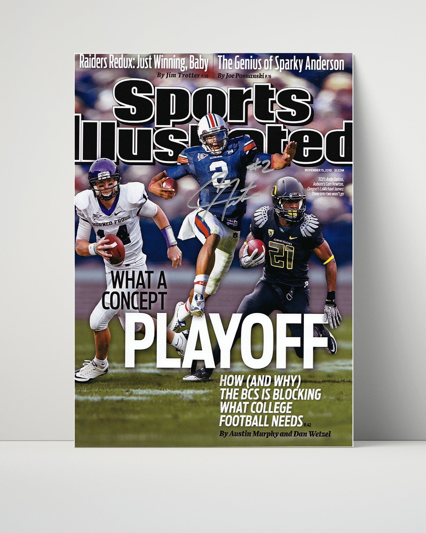 Auburn Autograph SI Print - Cam Newton Playoff Concept - Superman Mode