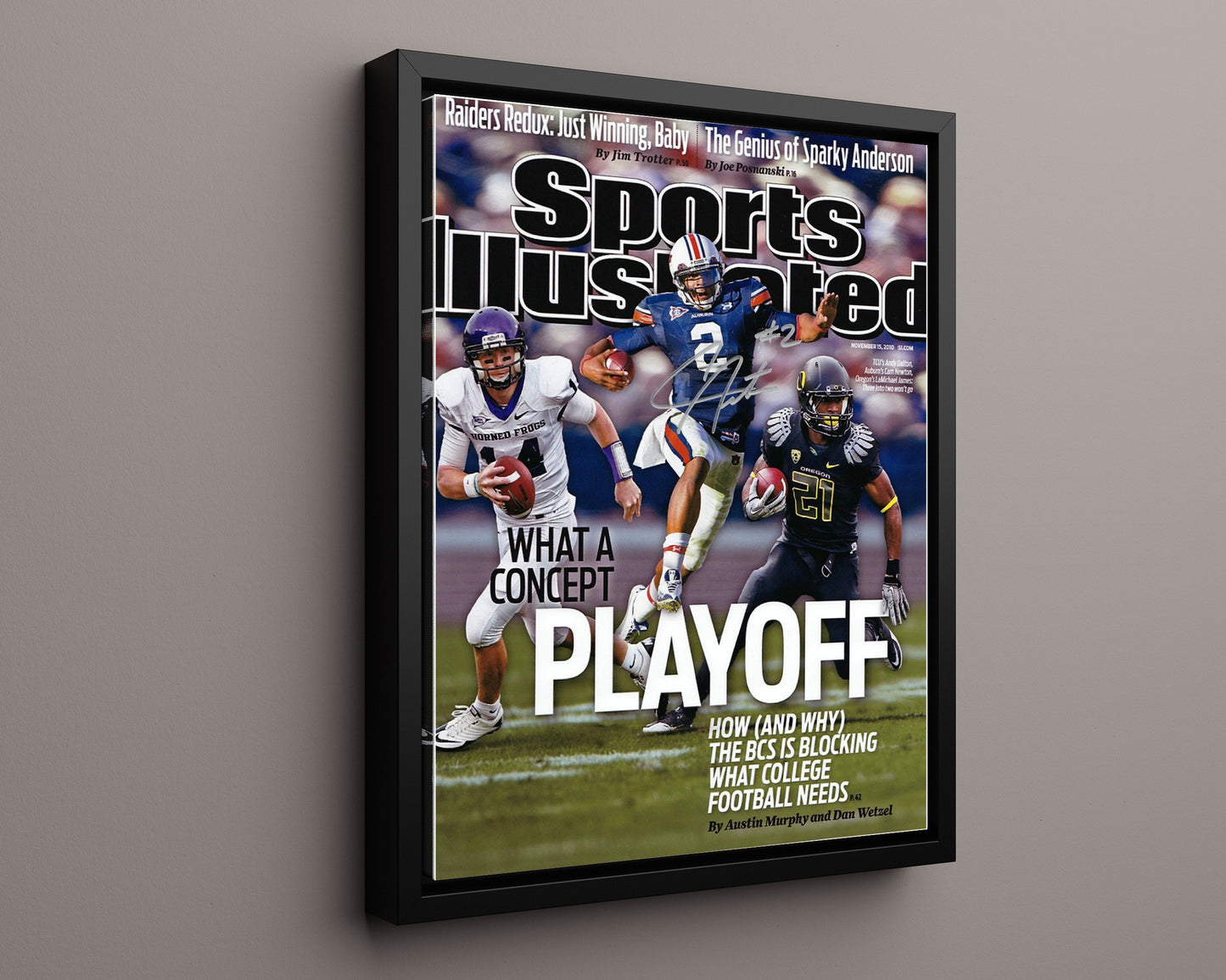 Auburn Autograph SI Print - Cam Newton Playoff Concept - Superman Mode