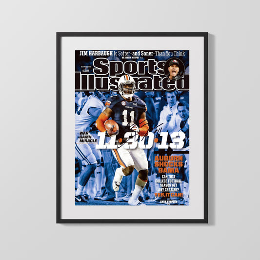 Auburn Autograph SI Print - Chris Davis - Iron Bowl Miracle