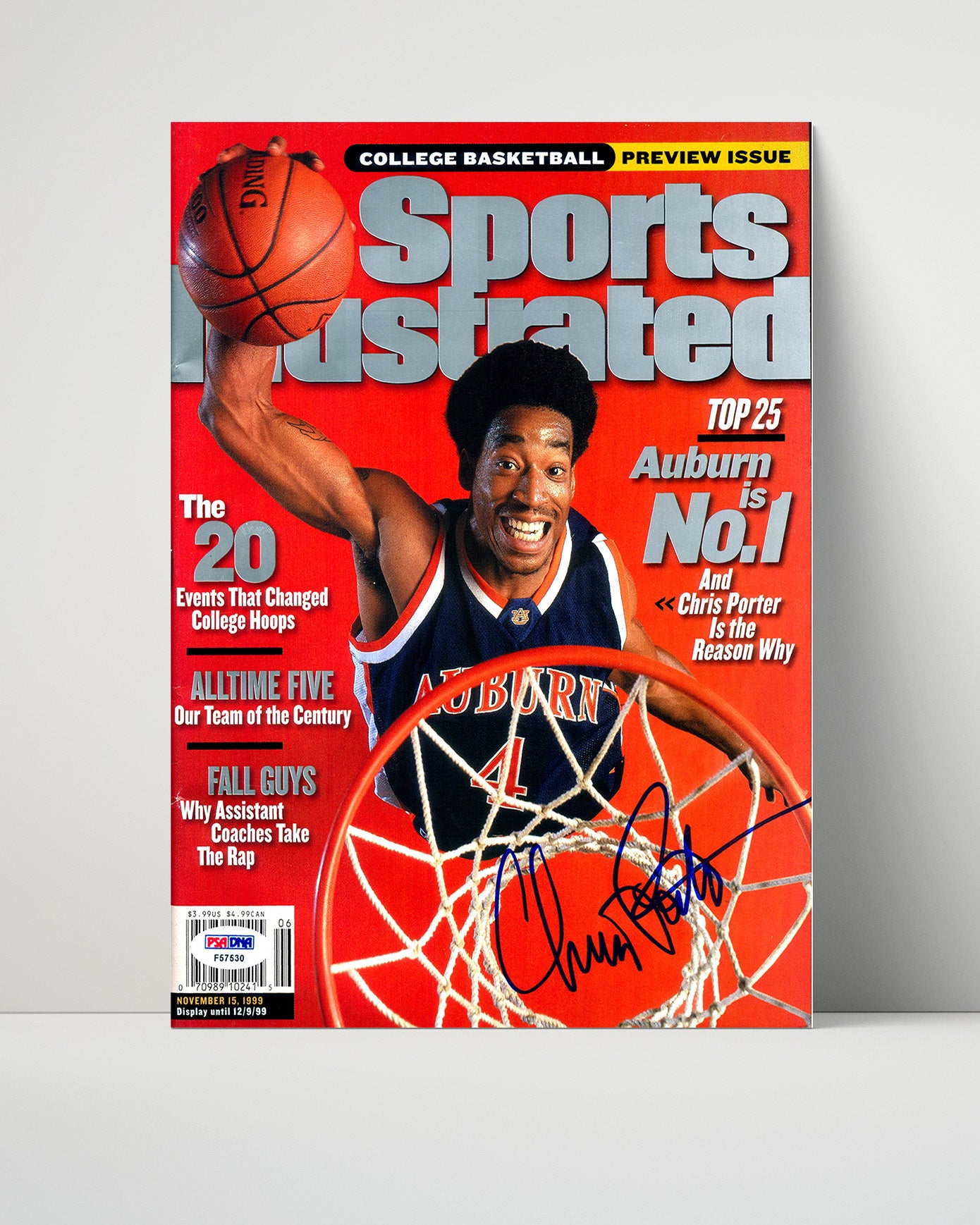 Auburn Autograph SI Print - Chris Porter High Flyer - Dunk City
