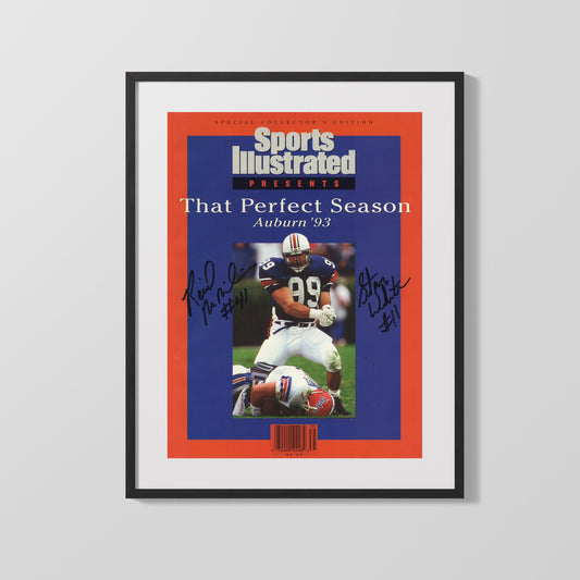 Auburn Autograph SI Print - Stan White - Perfect Season 1993