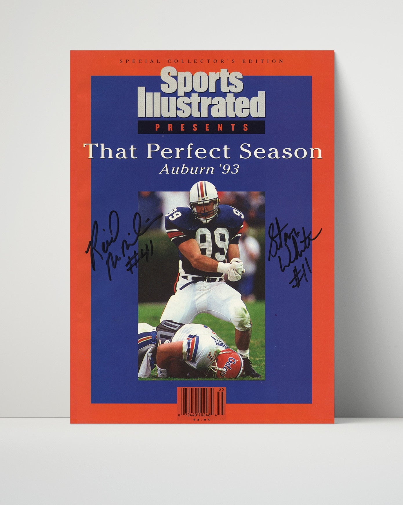 Auburn Autograph SI Print - Stan White - Perfect Season 1993