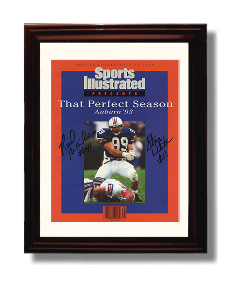 Auburn Autograph SI Print - Stan White - Perfect Season 1993