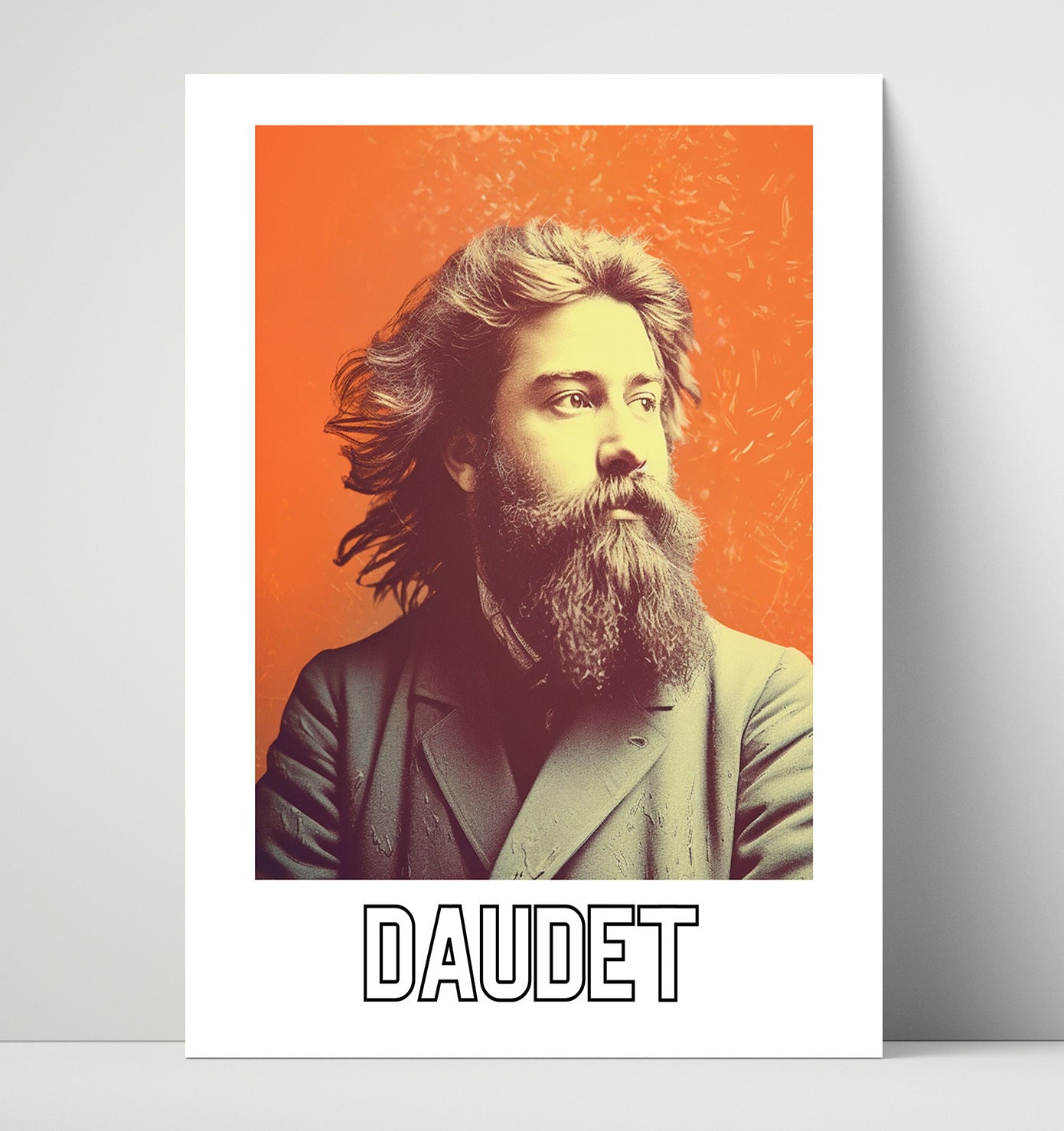 Alphonse Daudet 16x20 Unframed Print wall art print – Author Portraits decor