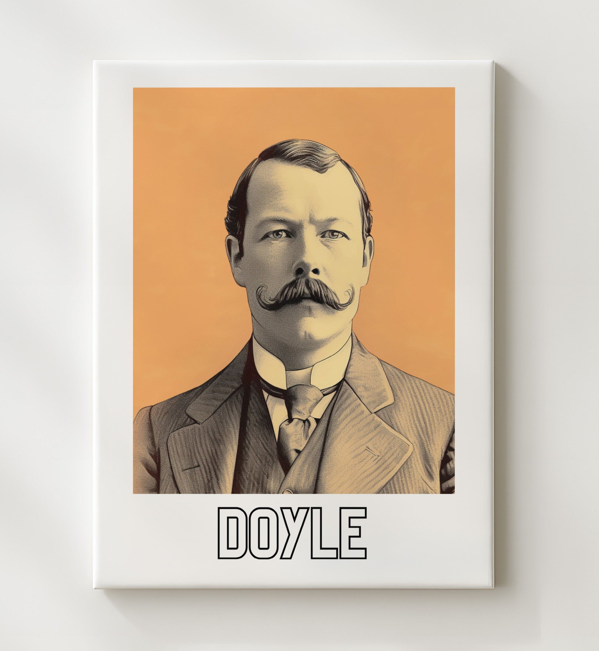 Arthur Conan Doyle 20x24 Canvas wall art print – Author Portraits decor