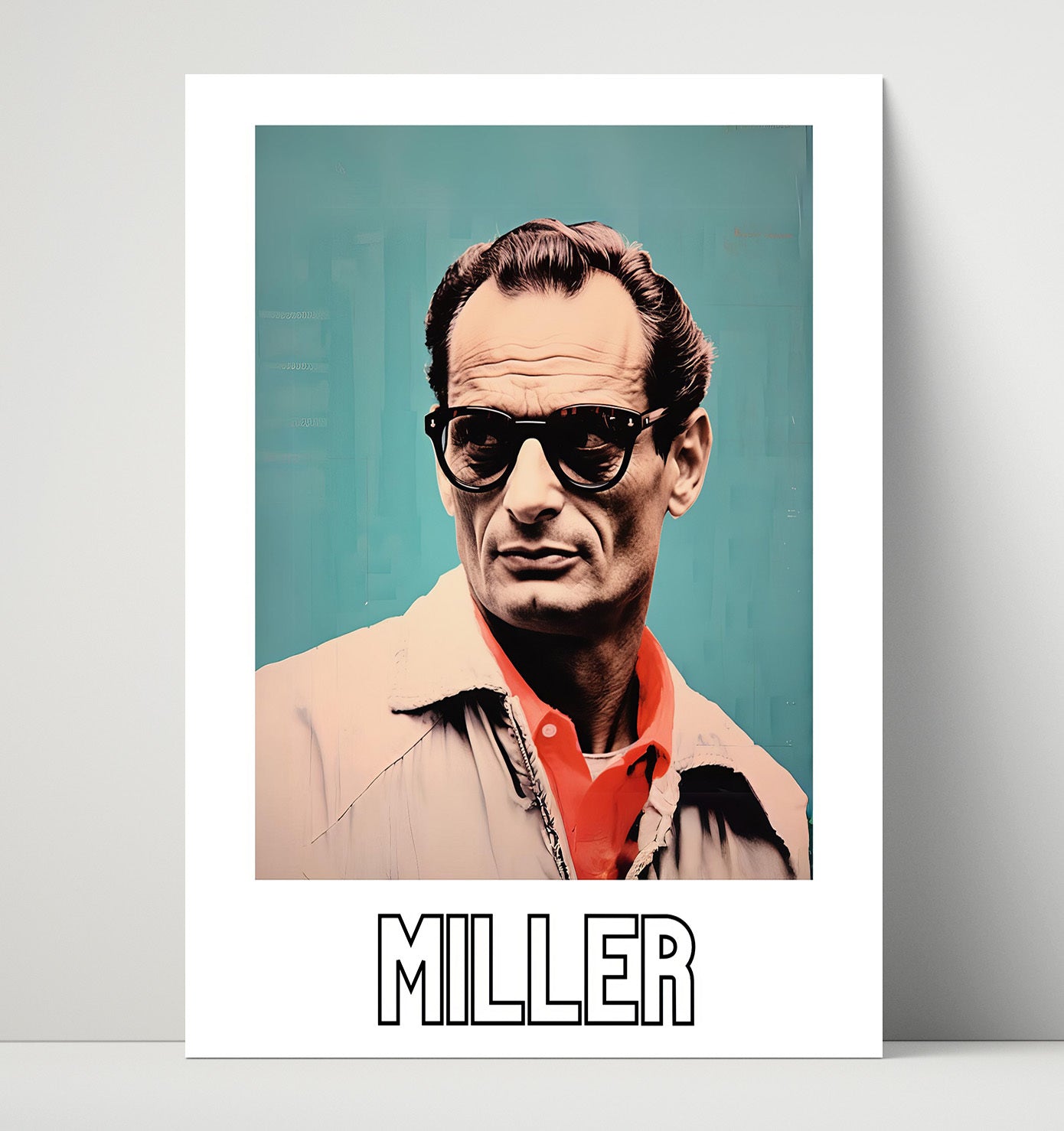 Arthur Miller 16x20 Unframed Print wall art print – Author Portraits decor