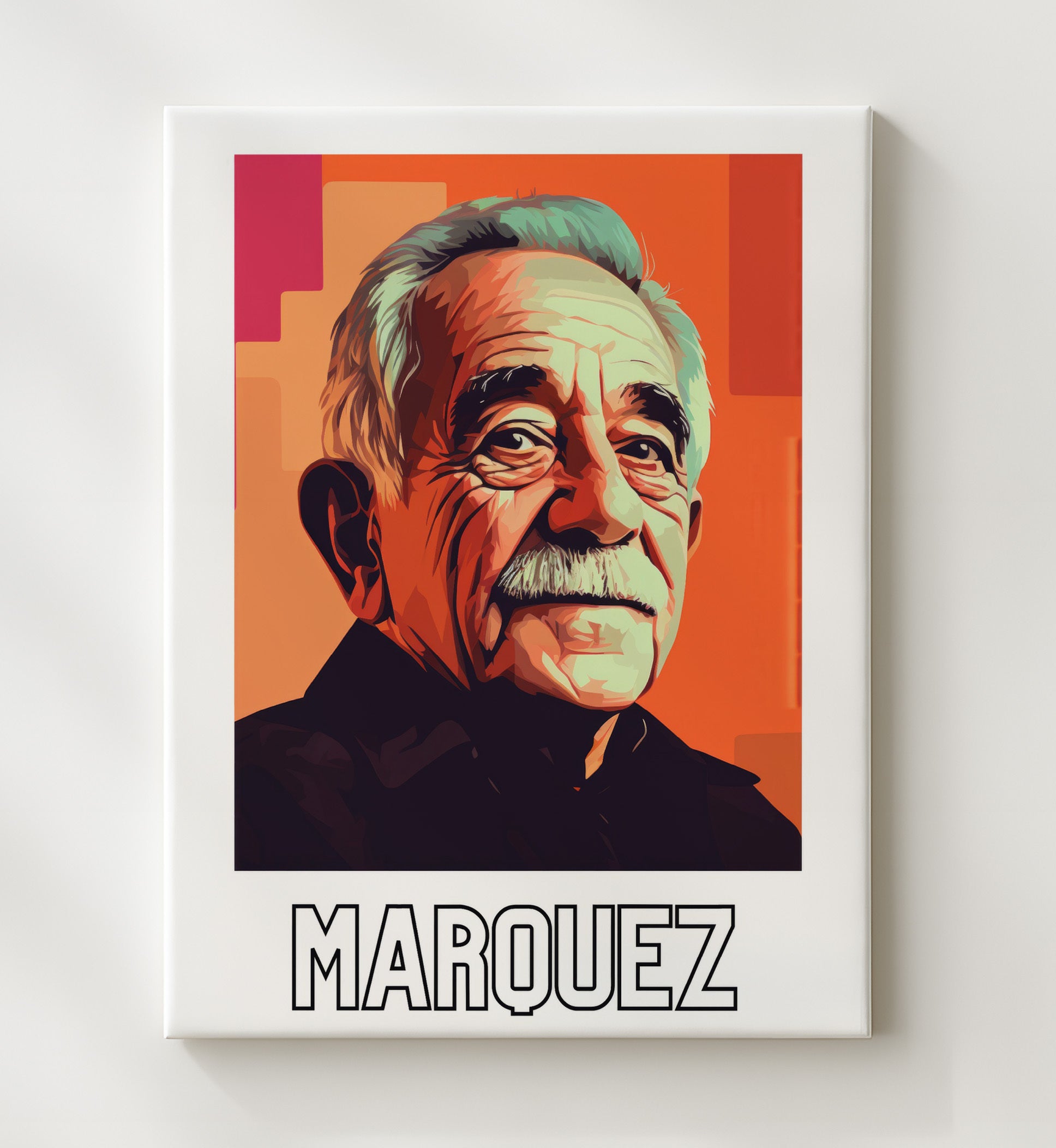 Gabriel Garcia Marquez 20x24 Canvas wall art print – Author Portraits decor