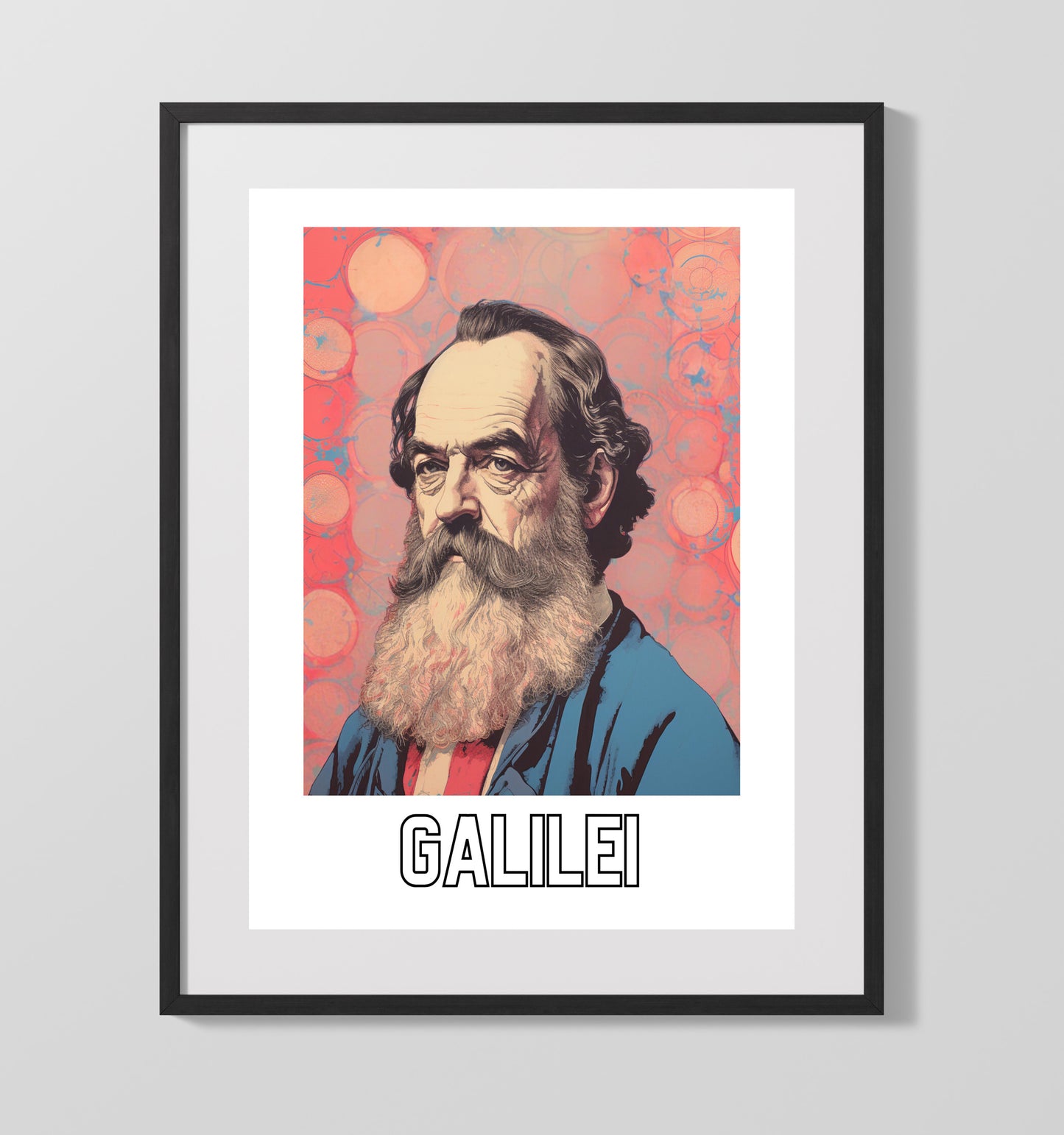 Galileo Galilei 16x20 Gallery Frame wall art print – Author Portraits decor