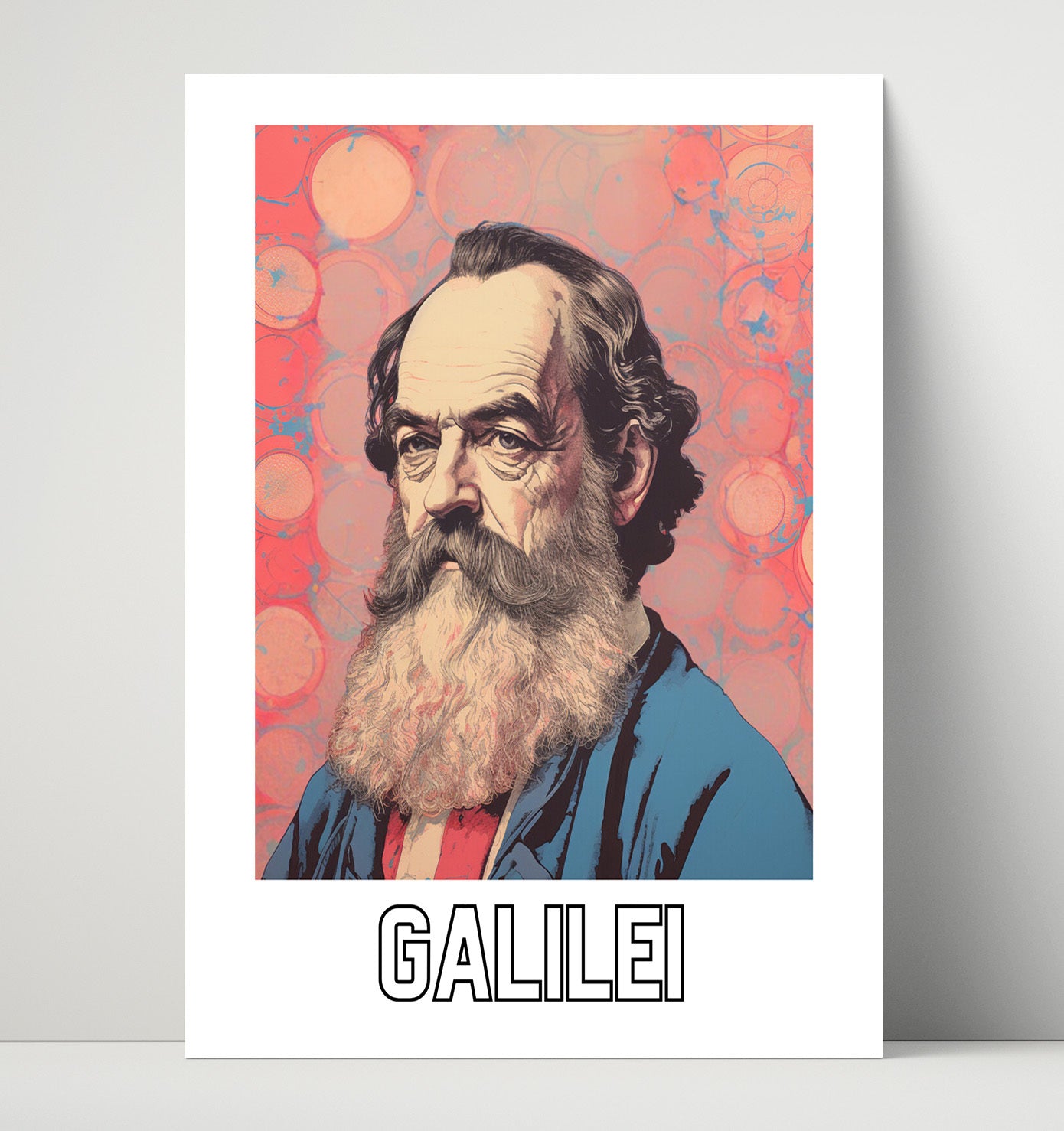 Galileo Galilei 16x20 Unframed Print wall art print – Author Portraits decor
