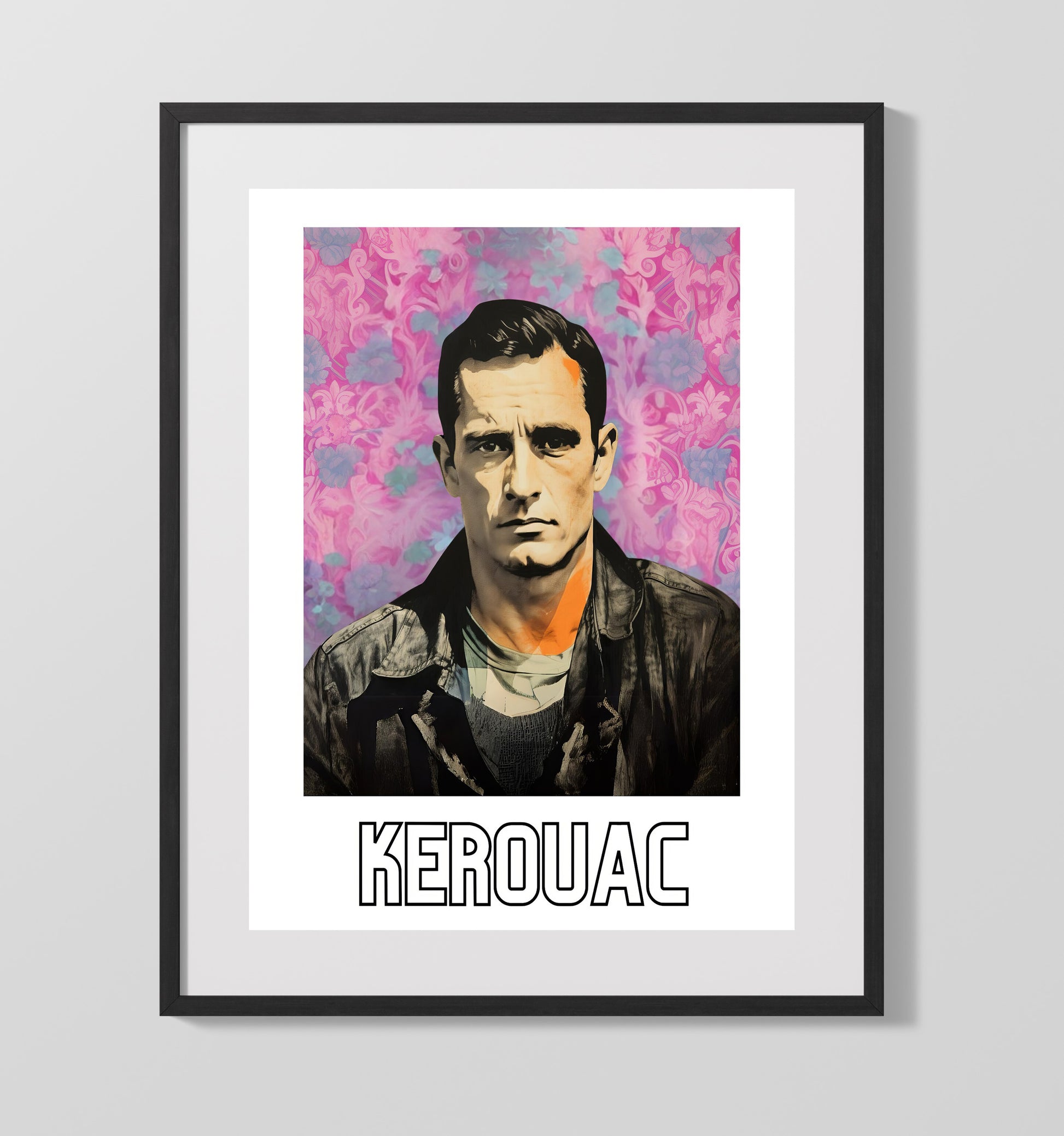 Jack Kerouac 16x20 Gallery Frame wall art print – Author Portraits decor