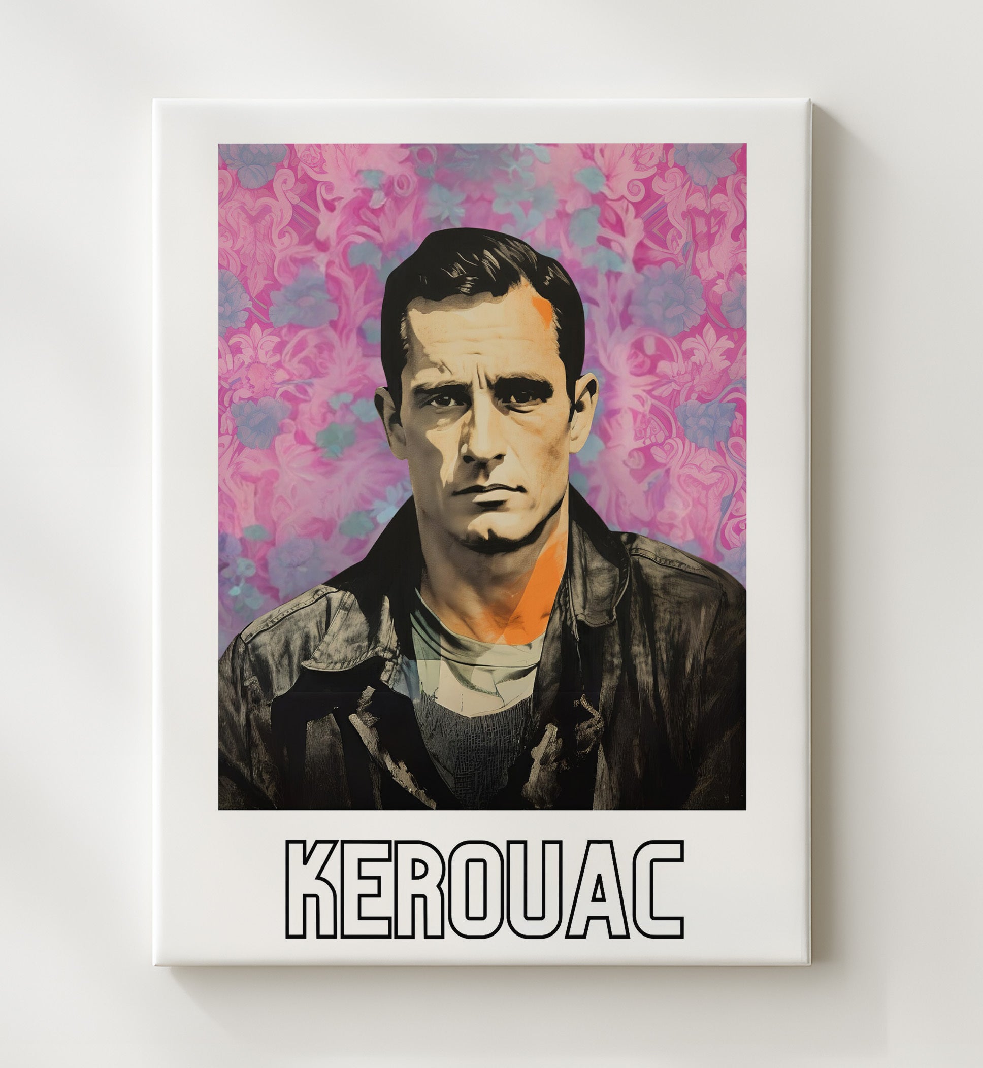 Jack Kerouac 20x24 Canvas wall art print – Author Portraits decor