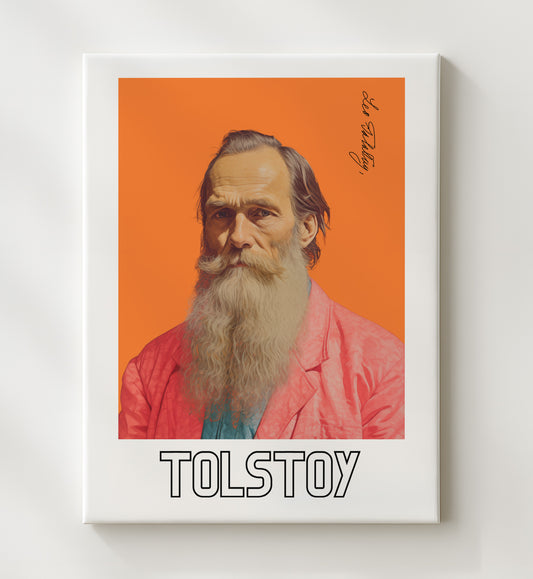 Leo Tolstoy - Epic Novelist of Russian Life and Moral Inquiry - Canvas literary wall art