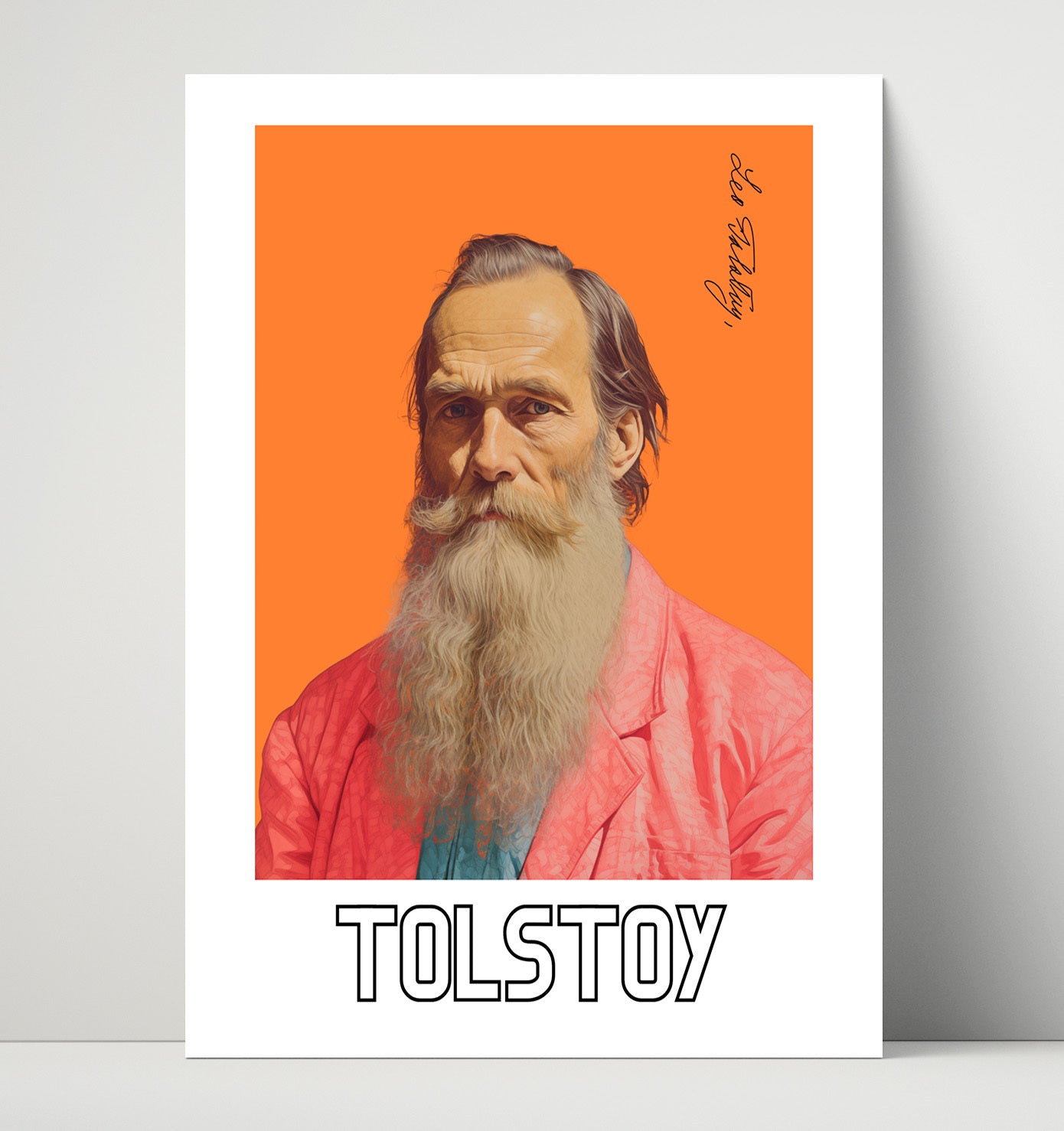 Leo Tolstoy 16x20 Unframed Print wall art print – Author Portraits decor
