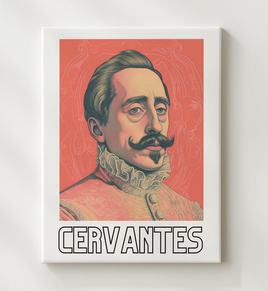 Miguel de Cervantes - Classical Spanish Literary Pioneer - Canvas literary wall art