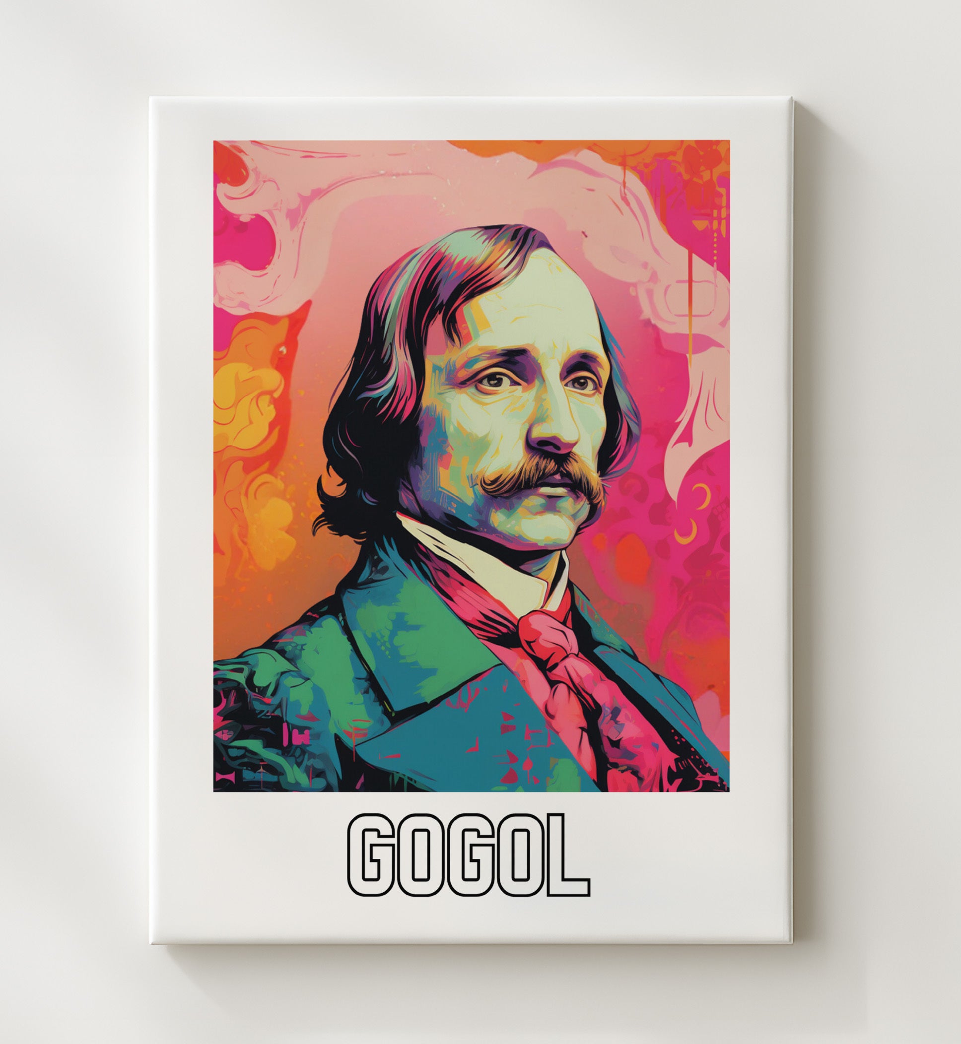 Nikolai Gogol 20x24 Canvas wall art print – Author Portraits decor