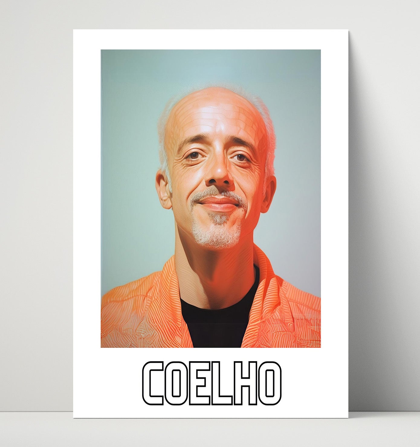 Paulo Coelho 16x20 Unframed Print wall art print – Author Portraits decor