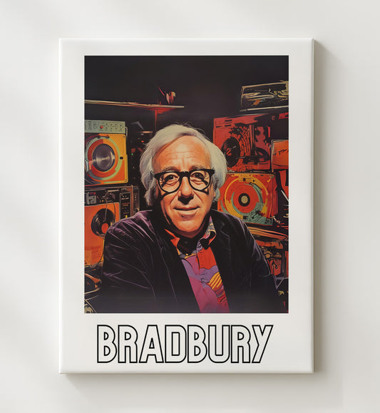 Ray Bradbury - Visionary Science Fiction Storyteller - Canvas literary wall art