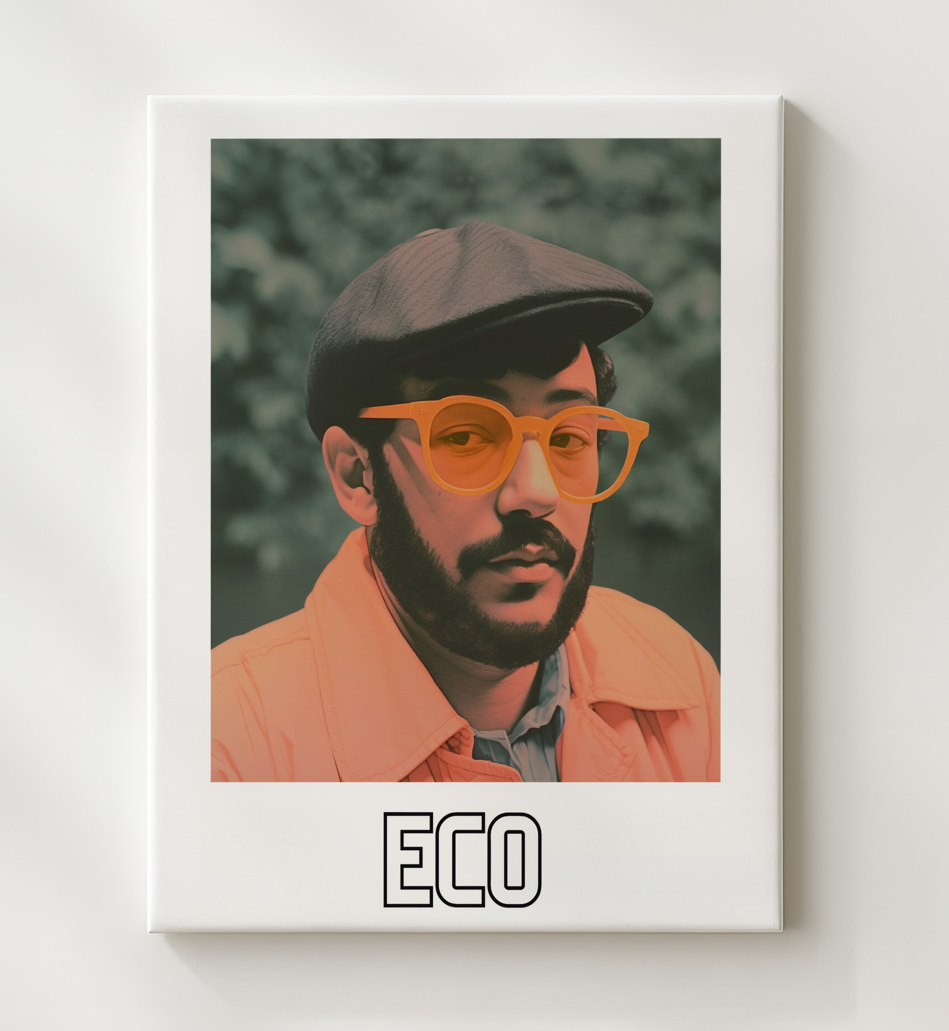 Umberto Eco 20x24 Canvas wall art print – Author Portraits decor