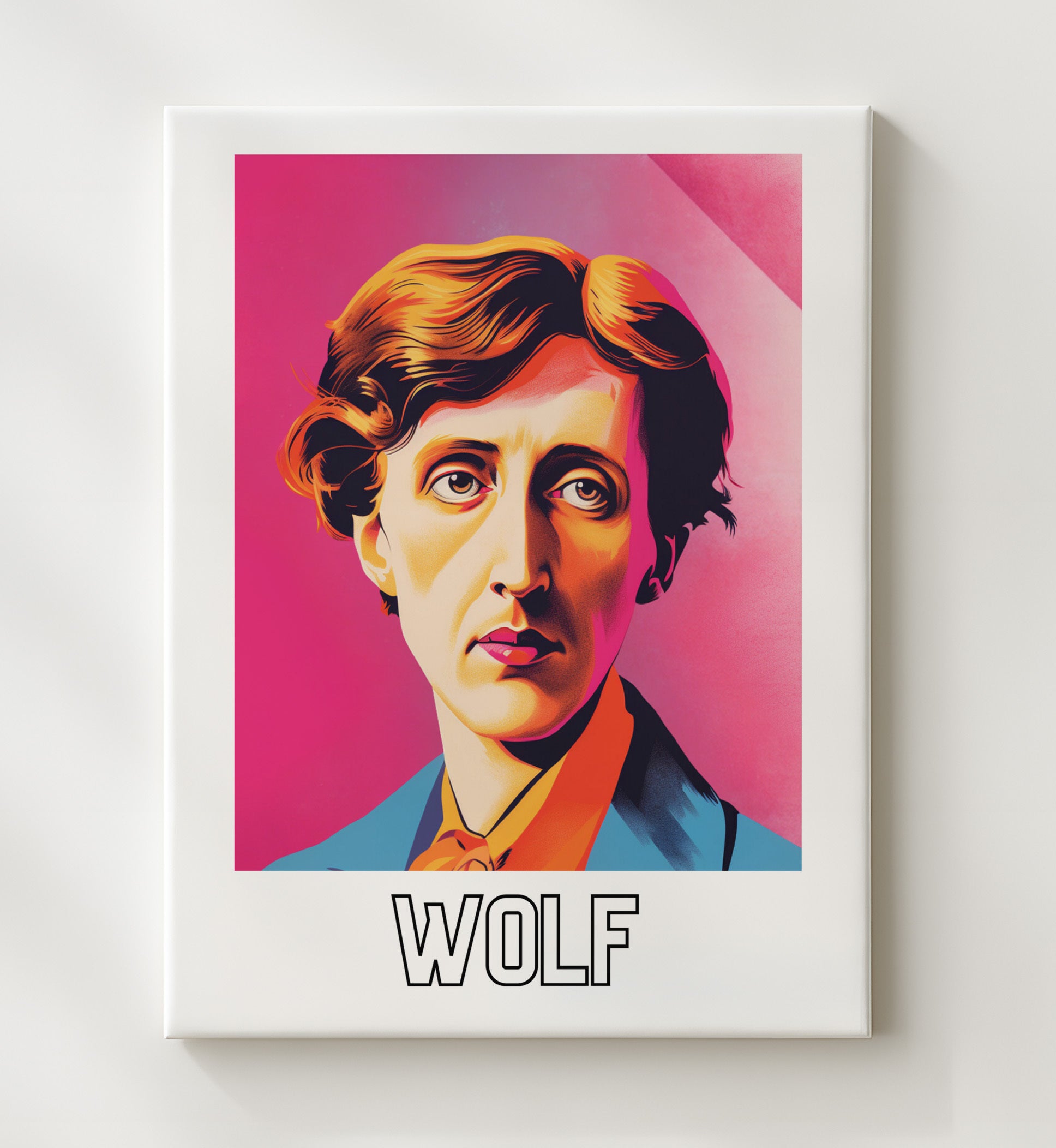 Virginia Woolf 20x24 Canvas wall art print – Author Portraits decor