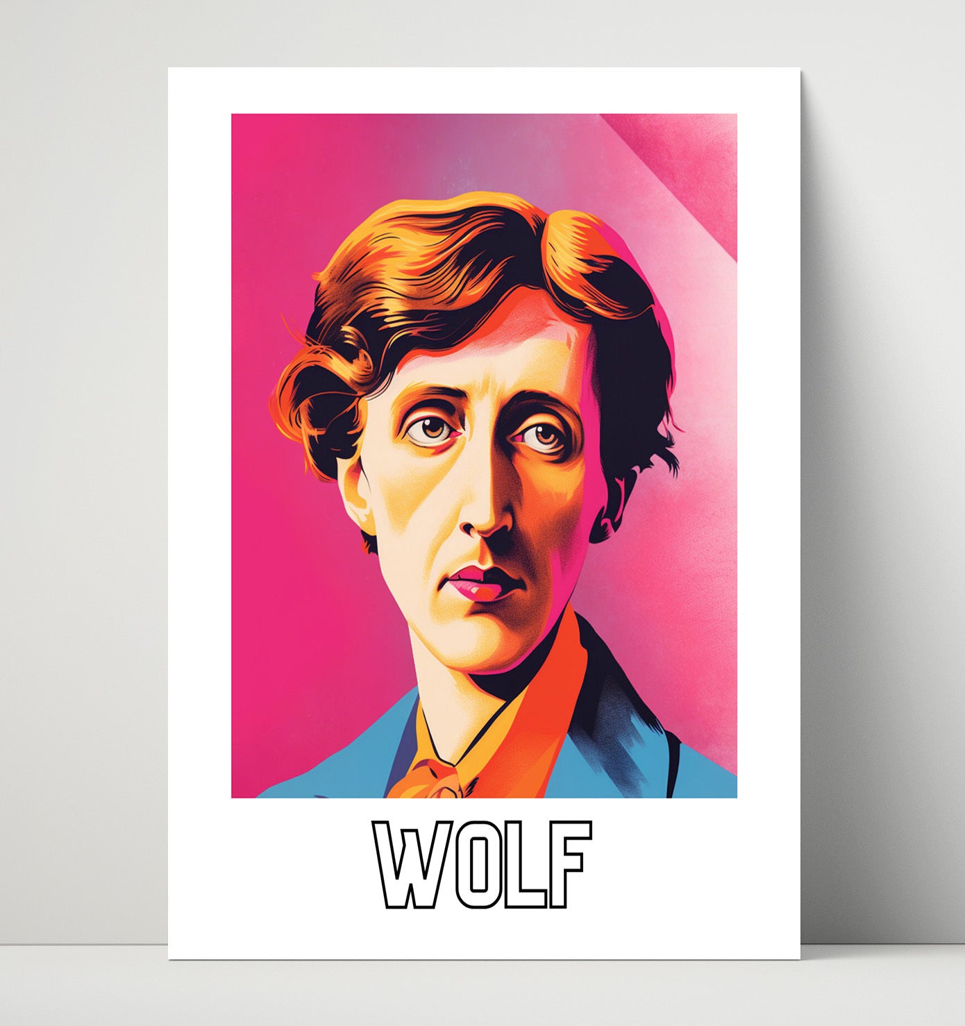 Virginia Woolf 16x20 Unframed Print wall art print – Author Portraits decor