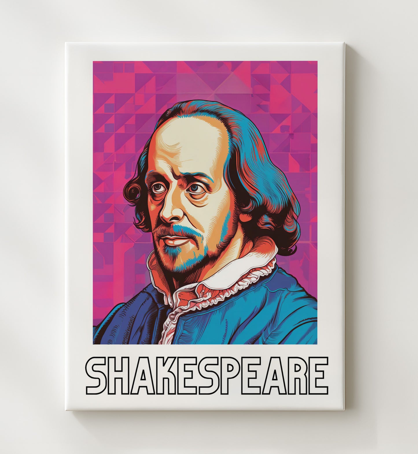 William Shakespeare 20x24 Canvas wall art print – Author Portraits decor
