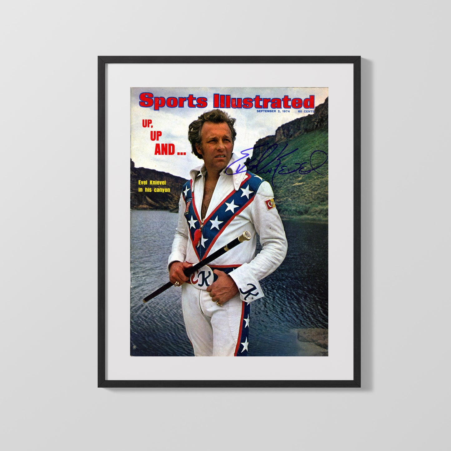 Autograph SI Print - Evel Knievel - Snake River Canyon Cover