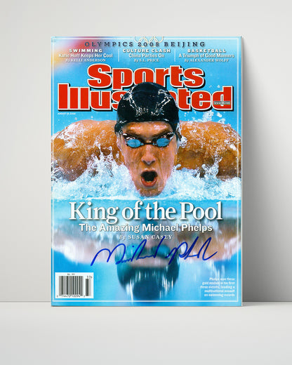 Autograph SI Print - Michael Phelps - King of the Pool