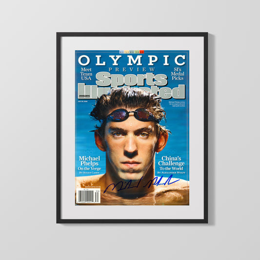 Autograph SI Print - Michael Phelps - Olympic Focus