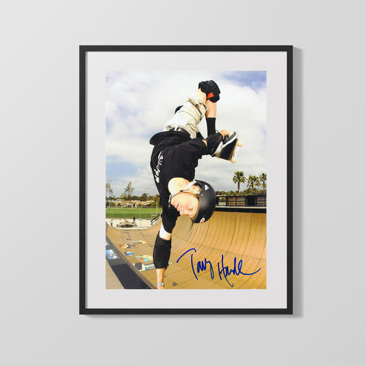 Autograph Print - Tony Hawk - Handplant Legend