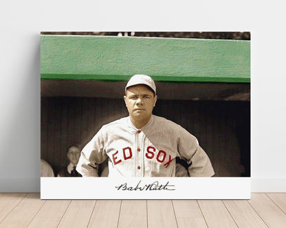 Babe Ruth Autograph Poster - Classic Portrait - Sultan of Swat