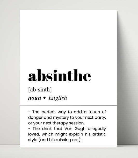 Absinthe - Green Fairy - 16x20 Unframed Print