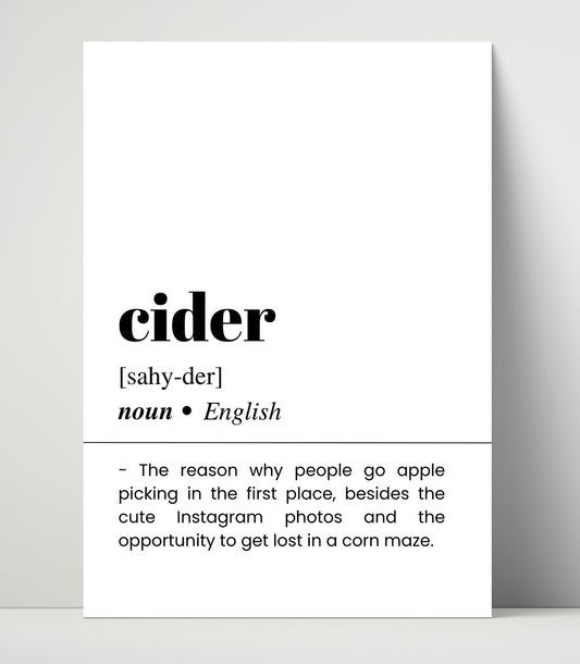 Cider - Apple Orchard Favorite - 16x20 Unframed Print
