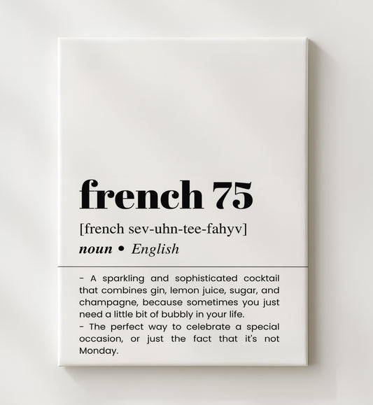 French 75 - Sparkling Celebration - 20x24 Canvas