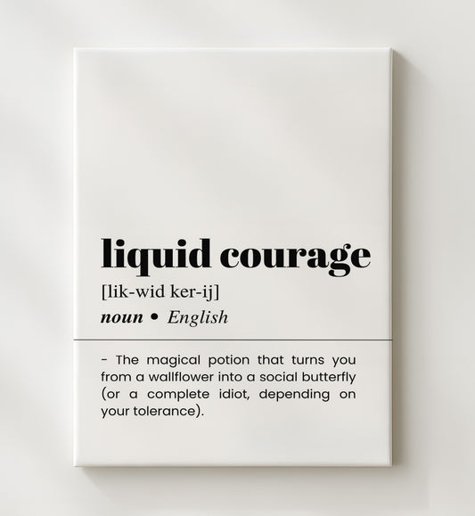 Liquid Courage - Social Butterfly - 20x24 Canvas