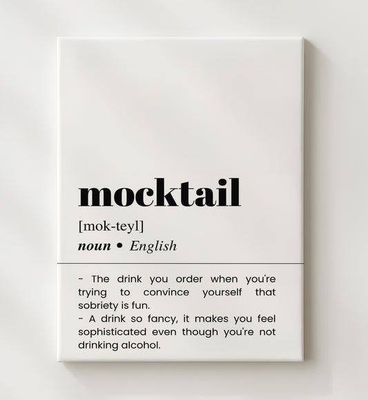 Mocktail - Alcohol-Free Cocktail - 20x24 Canvas